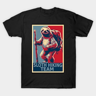 Sloth Hiking Team Funny Sloth T-Shirt